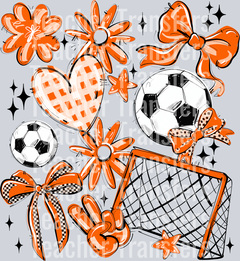 ORANGE SOCCER PLAY BALL COLLAGE