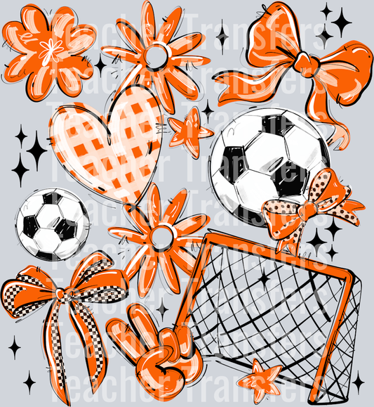 ORANGE SOCCER PLAY BALL COLLAGE
