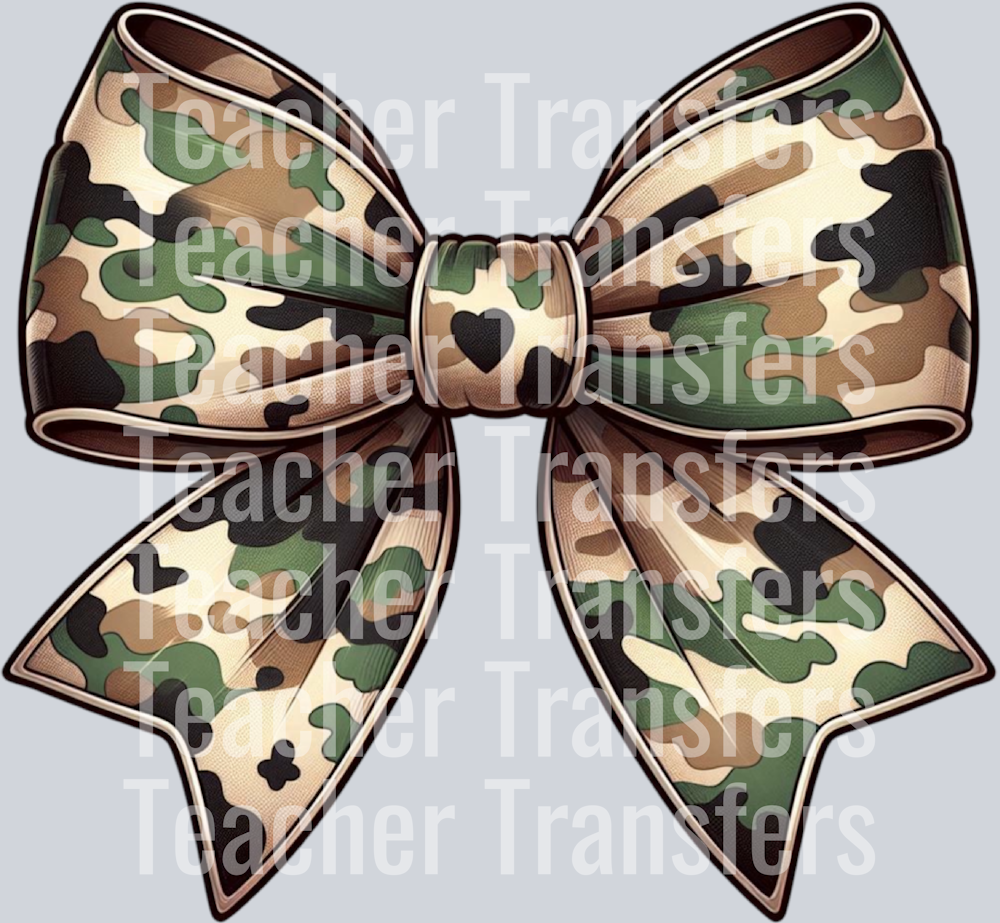 Camo Camouflage Coquette Bow Hunting PNG (15)