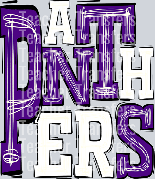 Panthers Purple White