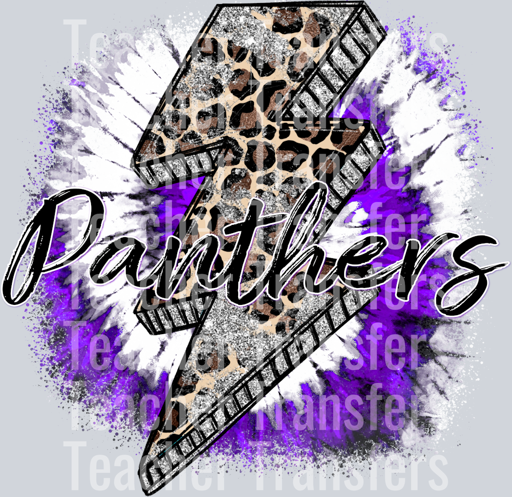 Panthers Purple and White