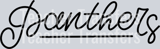 Hand Lettered Panthers 2