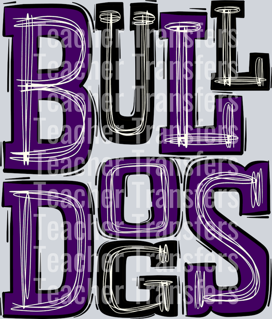 Bulldogs Purple Black