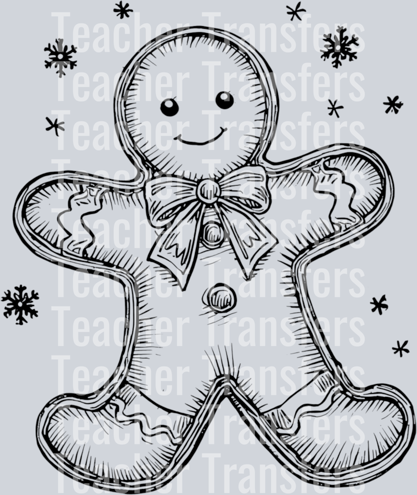 GINGERBREAD SKETCH BLACK