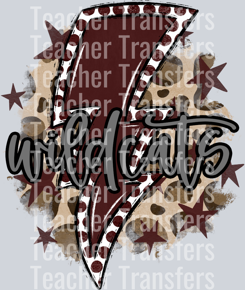 Bright Bolts WILDCATS MAROON