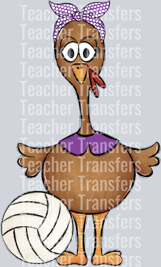 Turkey Family Set Girl Purple VOLLEYBALL