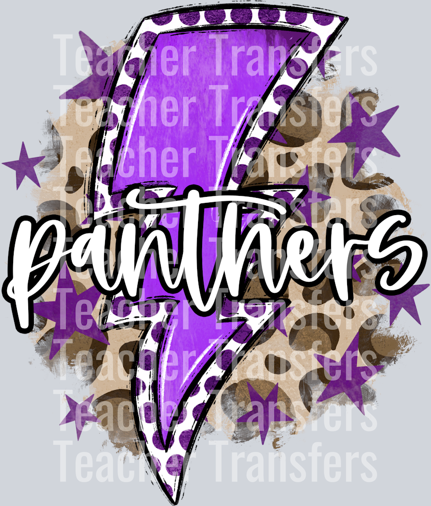 Bright Bolts PANTHERS PURPLE
