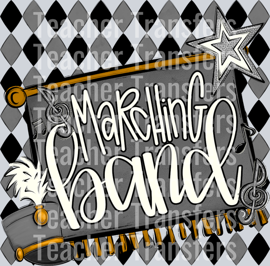 MARCHING BAND ARGYLE GRAY