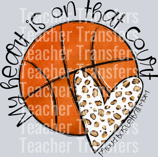 My Heart is on that BASKETBALL NO FLOWERS