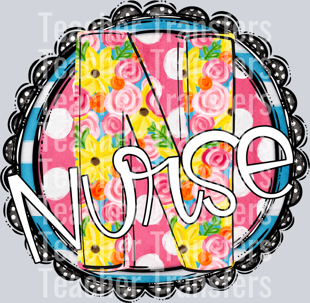 Sunny Floral Names Nurse