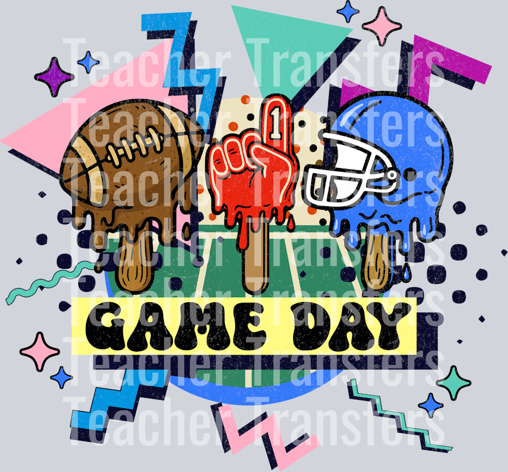 Retro Game Day LIGHT BLUE