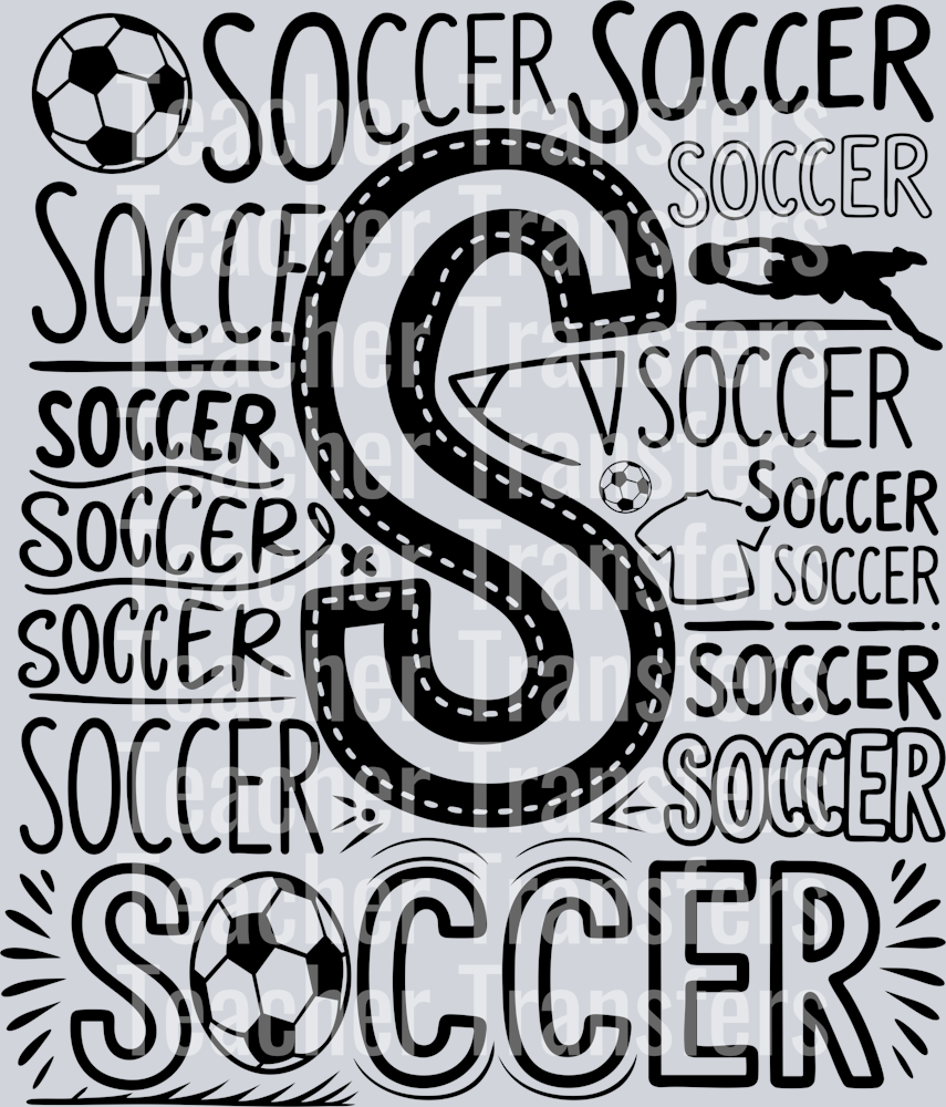 23. soccer typography