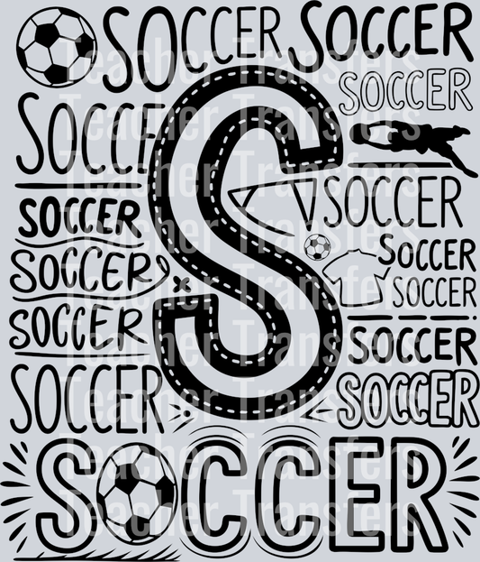 23. soccer typography
