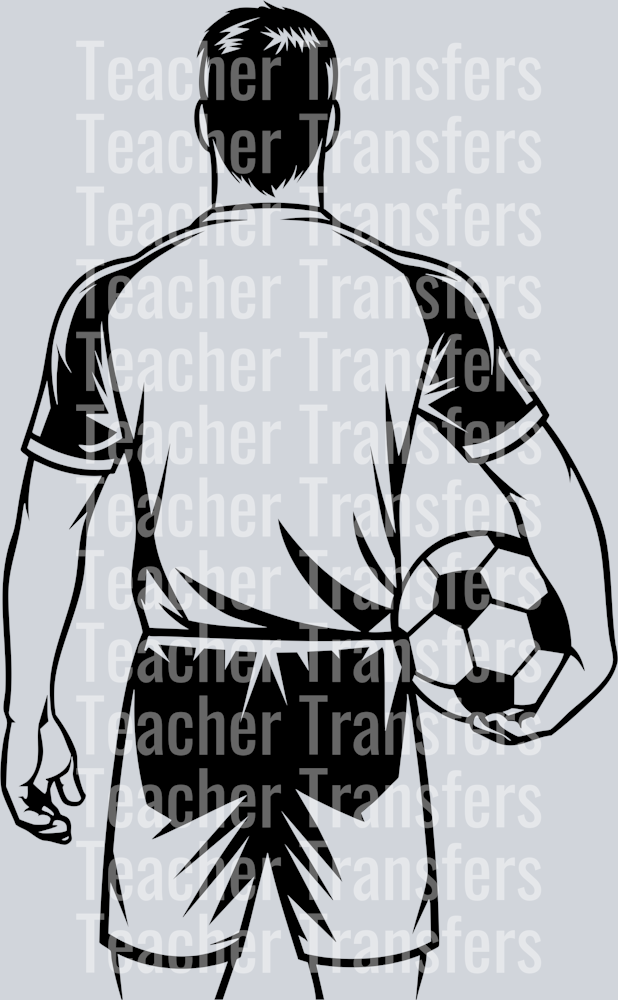 15. soccer player outline