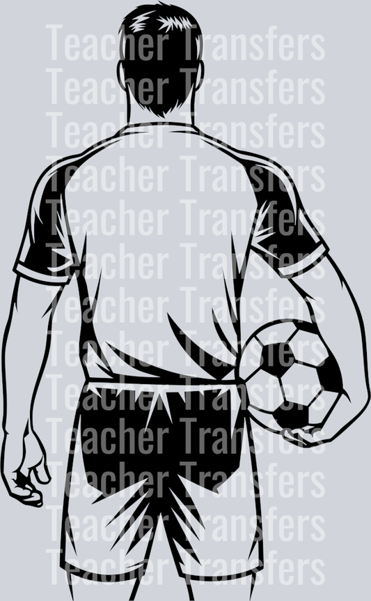 15. soccer player outline