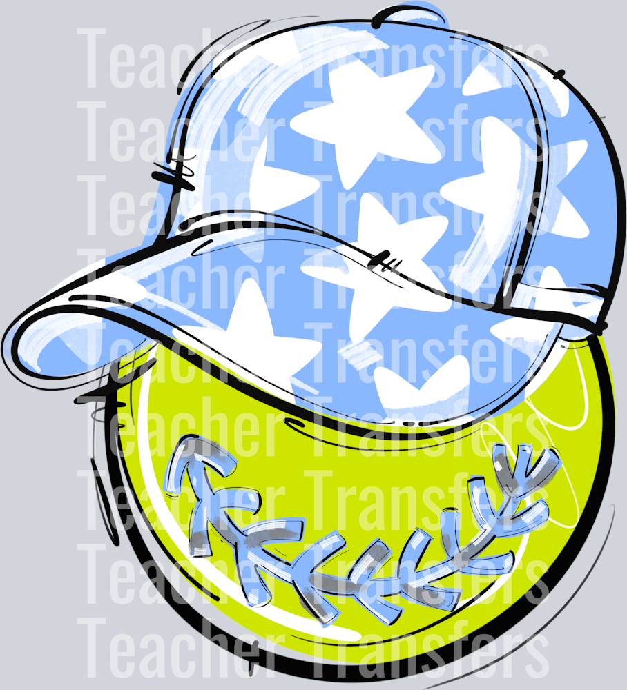 COLUMBIA PLAY BALL HAPPY FACE SOFTBALL