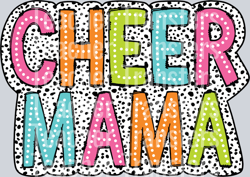 Cheer Mama Dalmatian Dots PNG