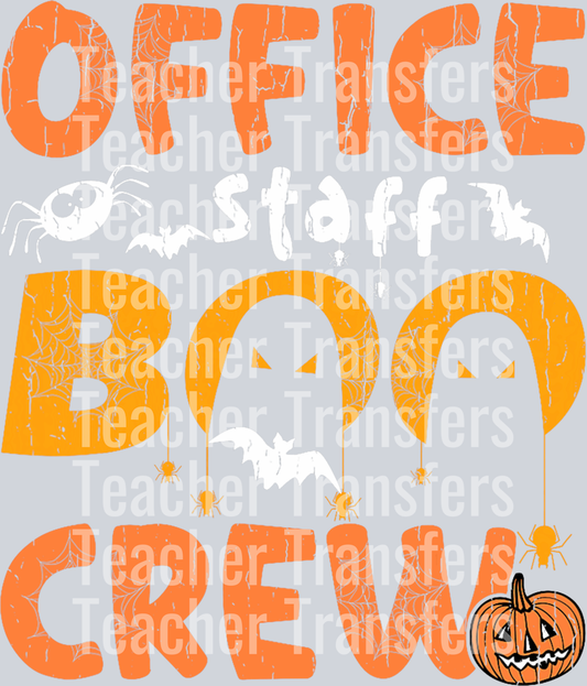 Office Staff Boo Crew Funny Halloween Matching Costume T-Shirt (2)