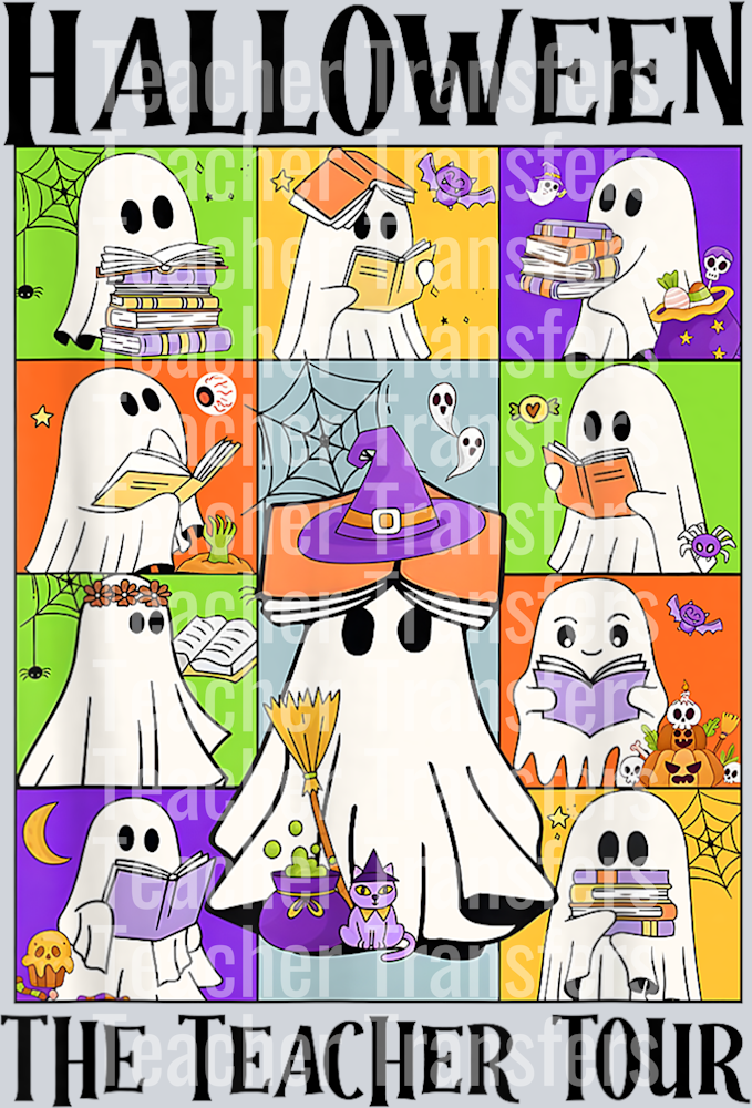 Merch Funny Halloween The Teacher Tour In My Spooky Teacher Era T-Shirt