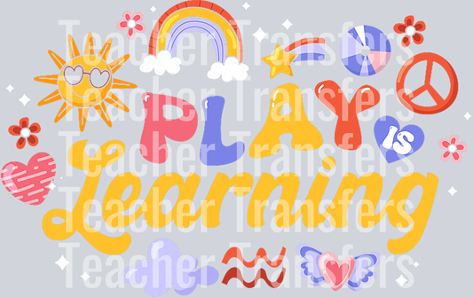 Groovy Play is Learning Cute Students Teachers Preschool T-Shirt