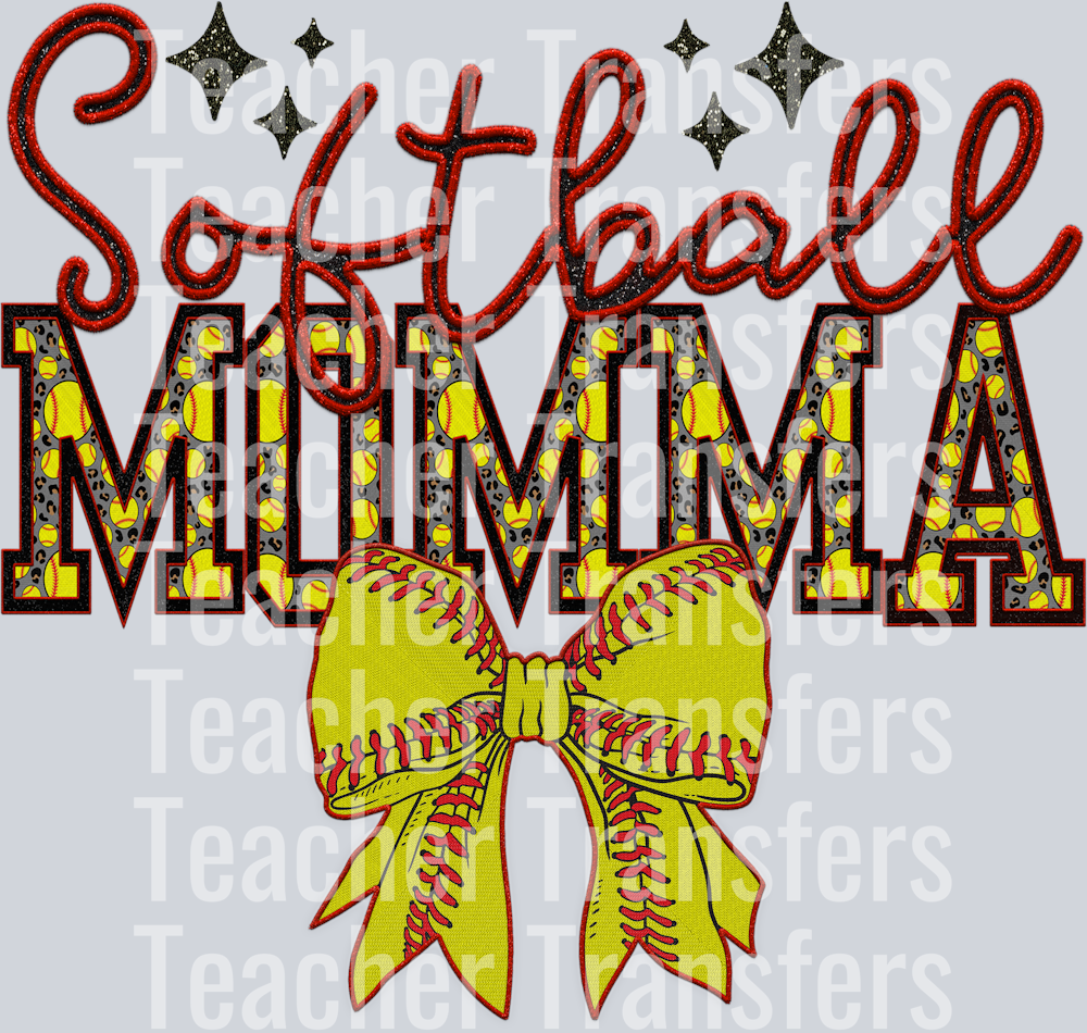 SOFTBALL BOW SOFTBALL momma HWDS
