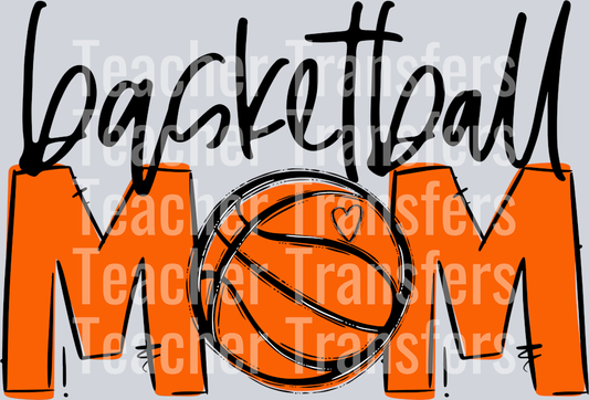 Basketball Mom Orange No Flowers