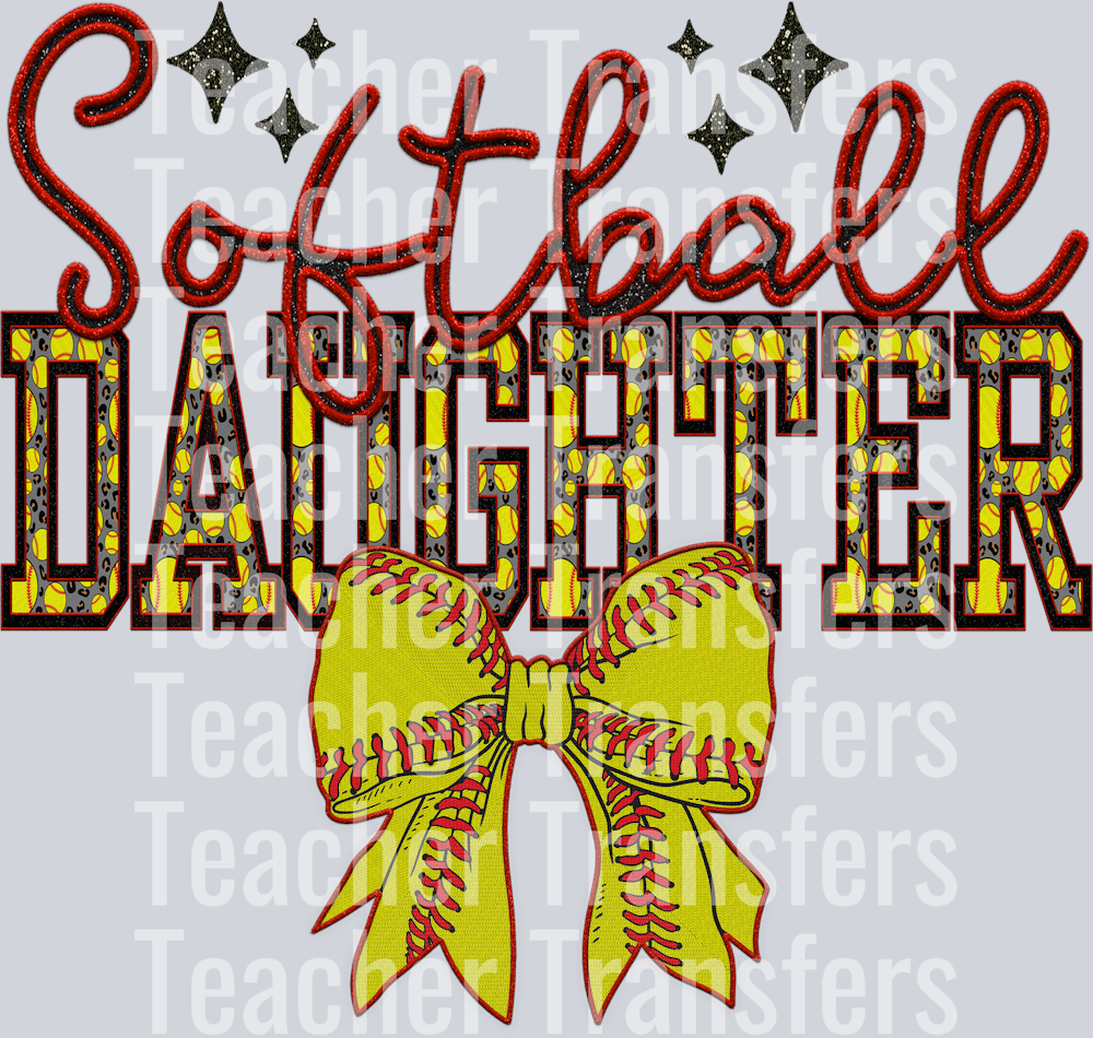 SOFTBALL BOW SOFTBALL daughter HWDS