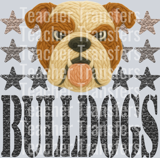 YARN MASCOTS BULLDOGS