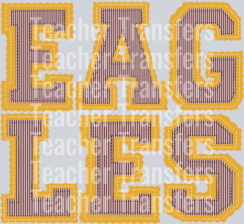 THE PREPSTER EAGLES MAROON YELLOW