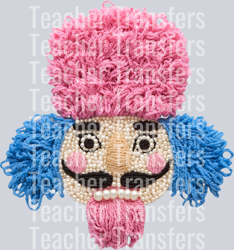 NUTCRACKER PINK BLUE PEARLS