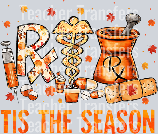 CPhT Pharmacy Technician Fall Theme Shirts Tis The Season T-Shirt