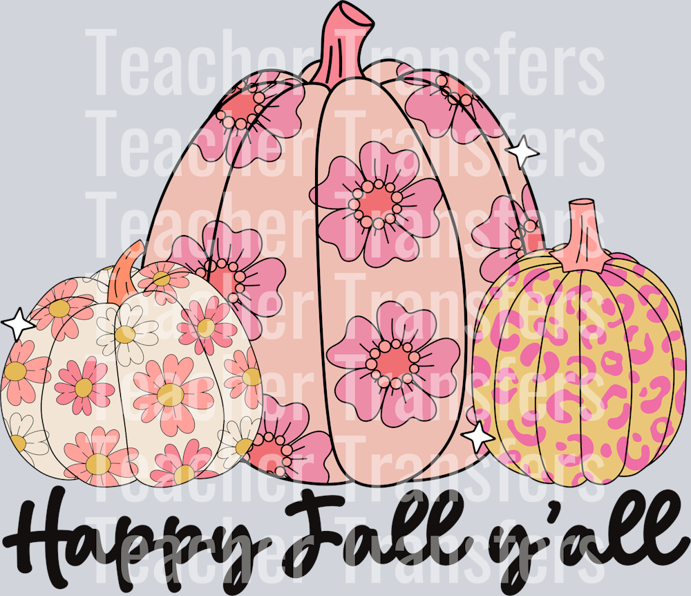HAPPY FALL YALL PINK