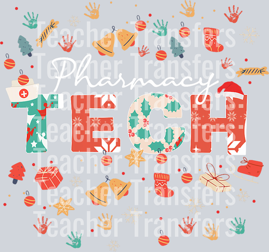 Great Pharmacy Tech Christmas Outfit Pharmacy XMAS Design T-Shirt