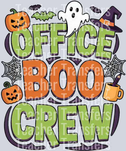 Office Boo Crew Funny Halloween Workplace Outfit T-Shirt