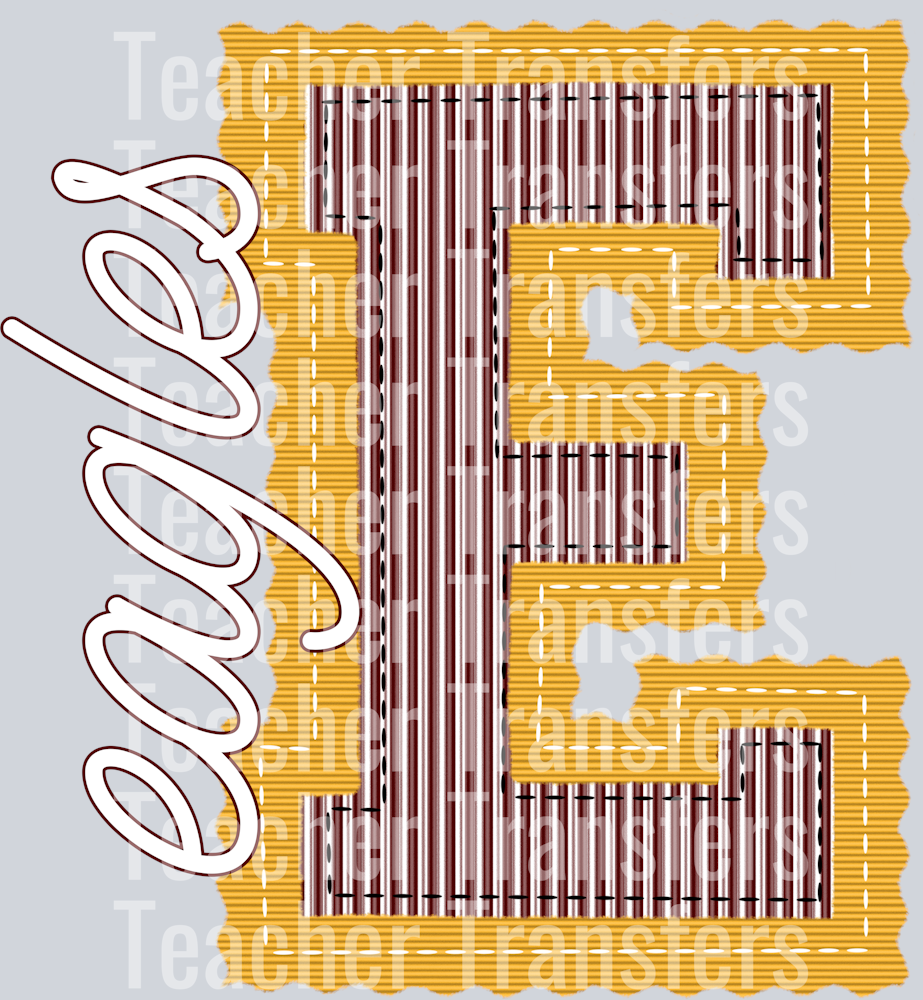 THE PREPSTER E EAGLES MAROON GOLD