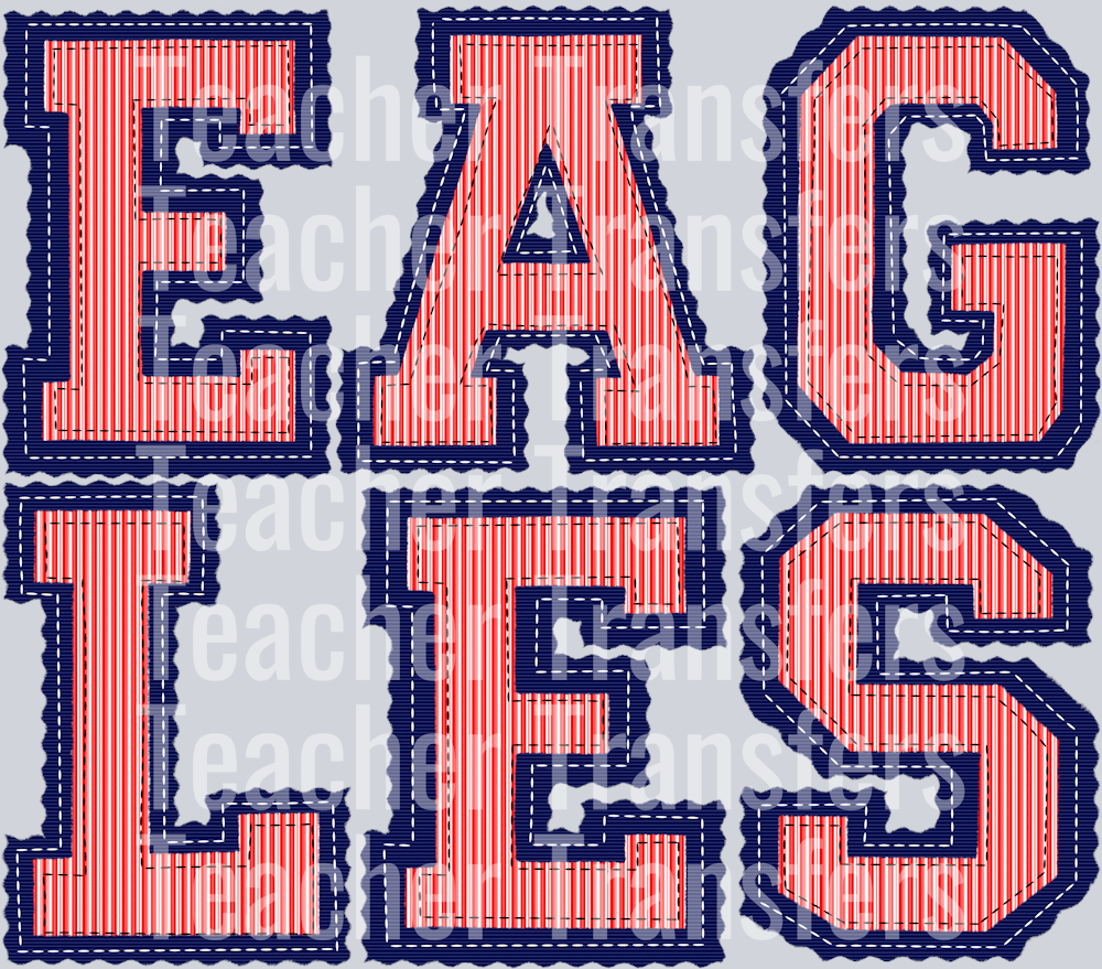 THE PREPSTER EAGLES RED NAVY