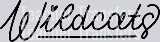 Hand Lettered Wildcats
