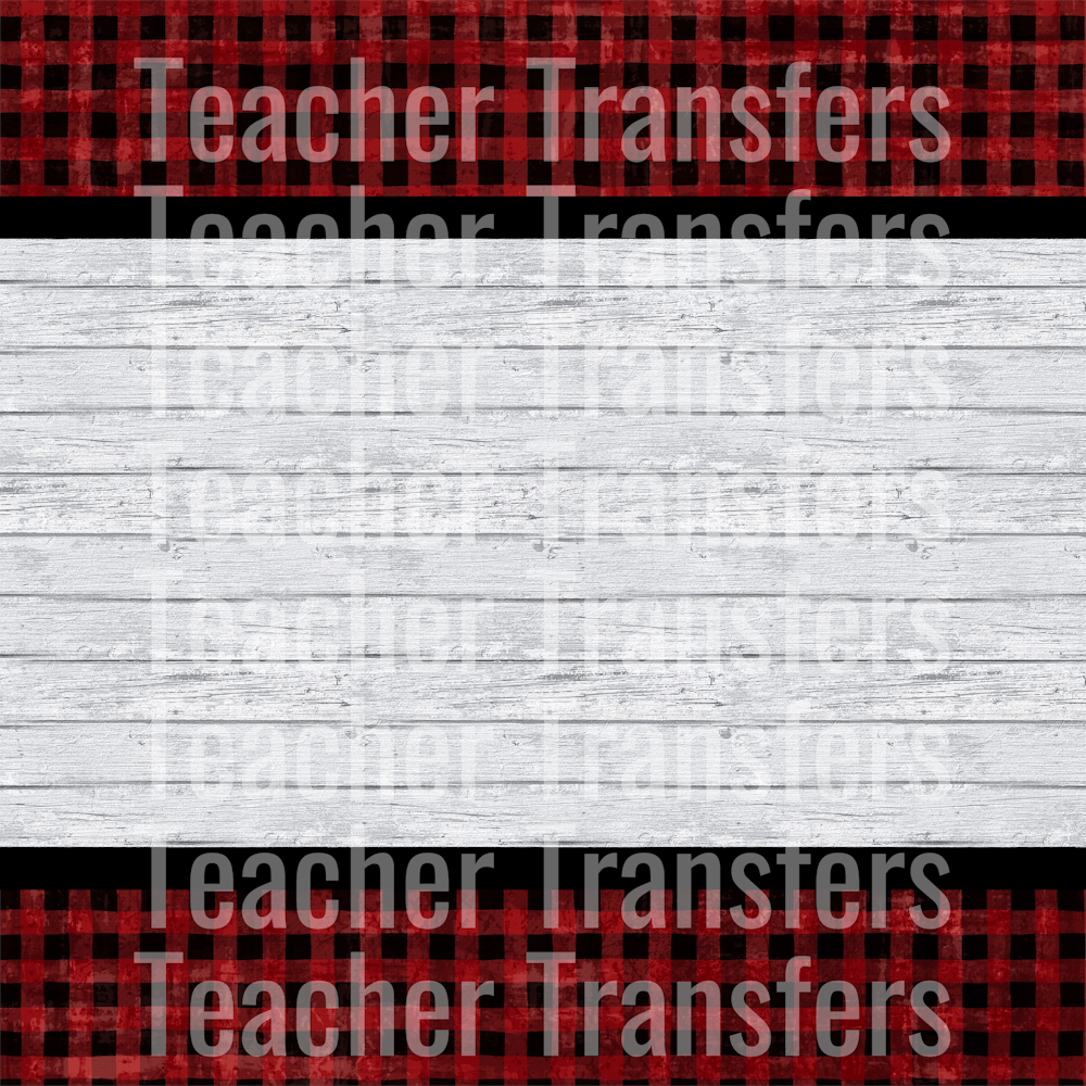 Ornament Background - Wood and Buffalo Check