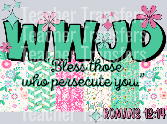 WWJD bless those who persecute you HWDS