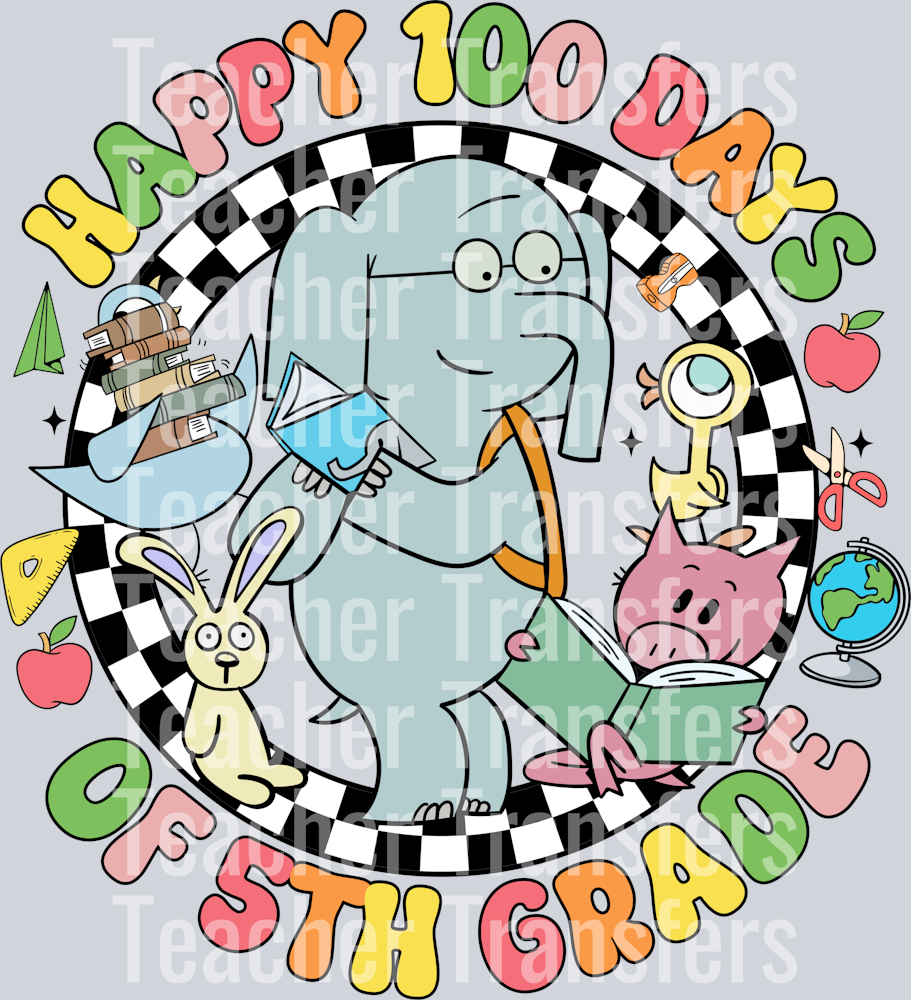 OR 16122024 NHUY Happy 100 Days Of 5th Grade Elephant And Piggie