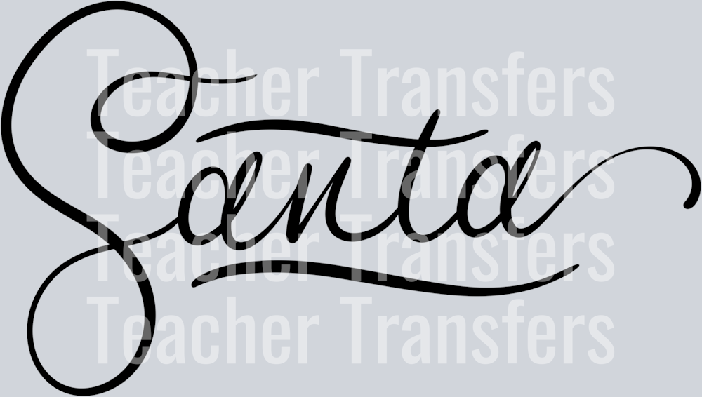 Santa Lettering Only