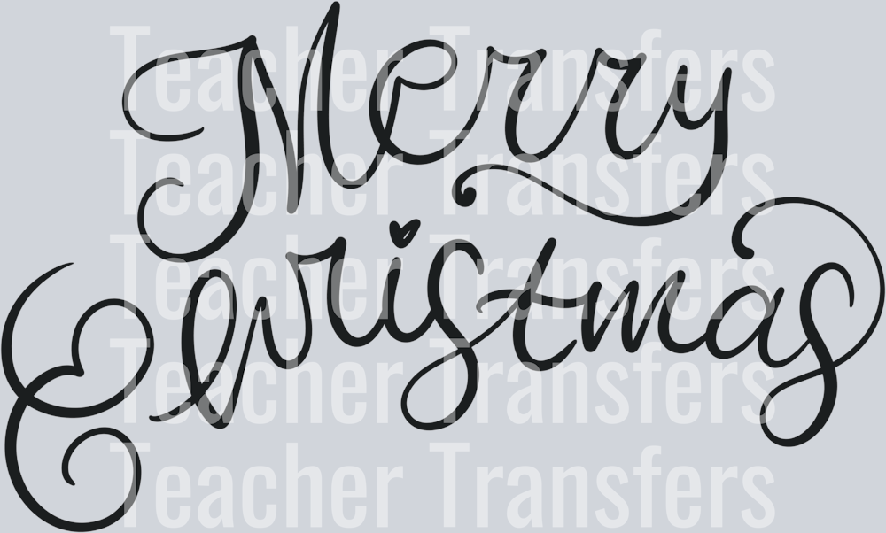 Hand Lettered Merry Christmas