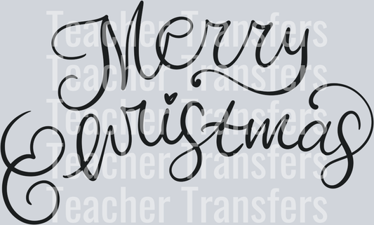 Hand Lettered Merry Christmas