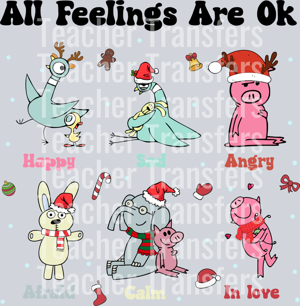 OR 30102024 VTN Christmas Elephant and Piggie All Feelings Are Ok black