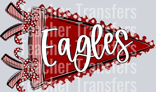 PREPSTER PENNANT TEAMS EAGLES CRIMSON