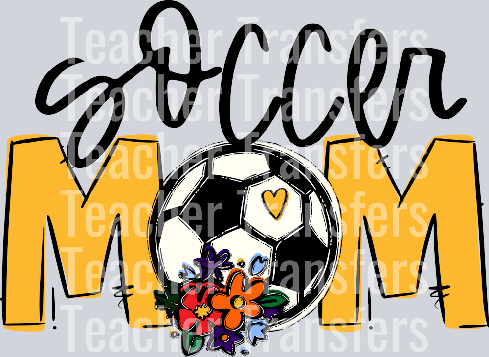 Soccer Mom Yellow Gold Flowers