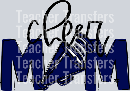 Cheer Mom Navy Blue No Flower