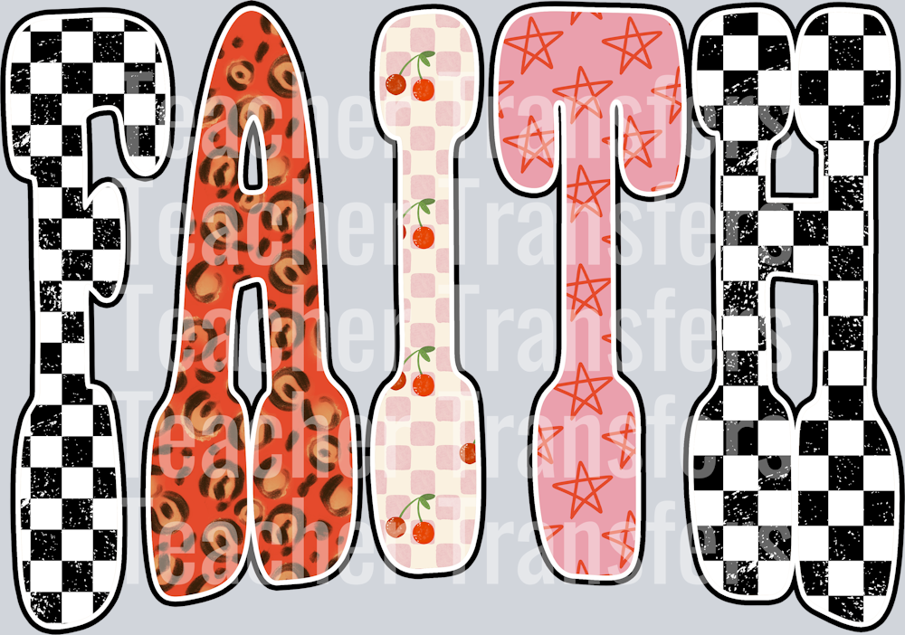 FAITH CHECKERED LEOPARD