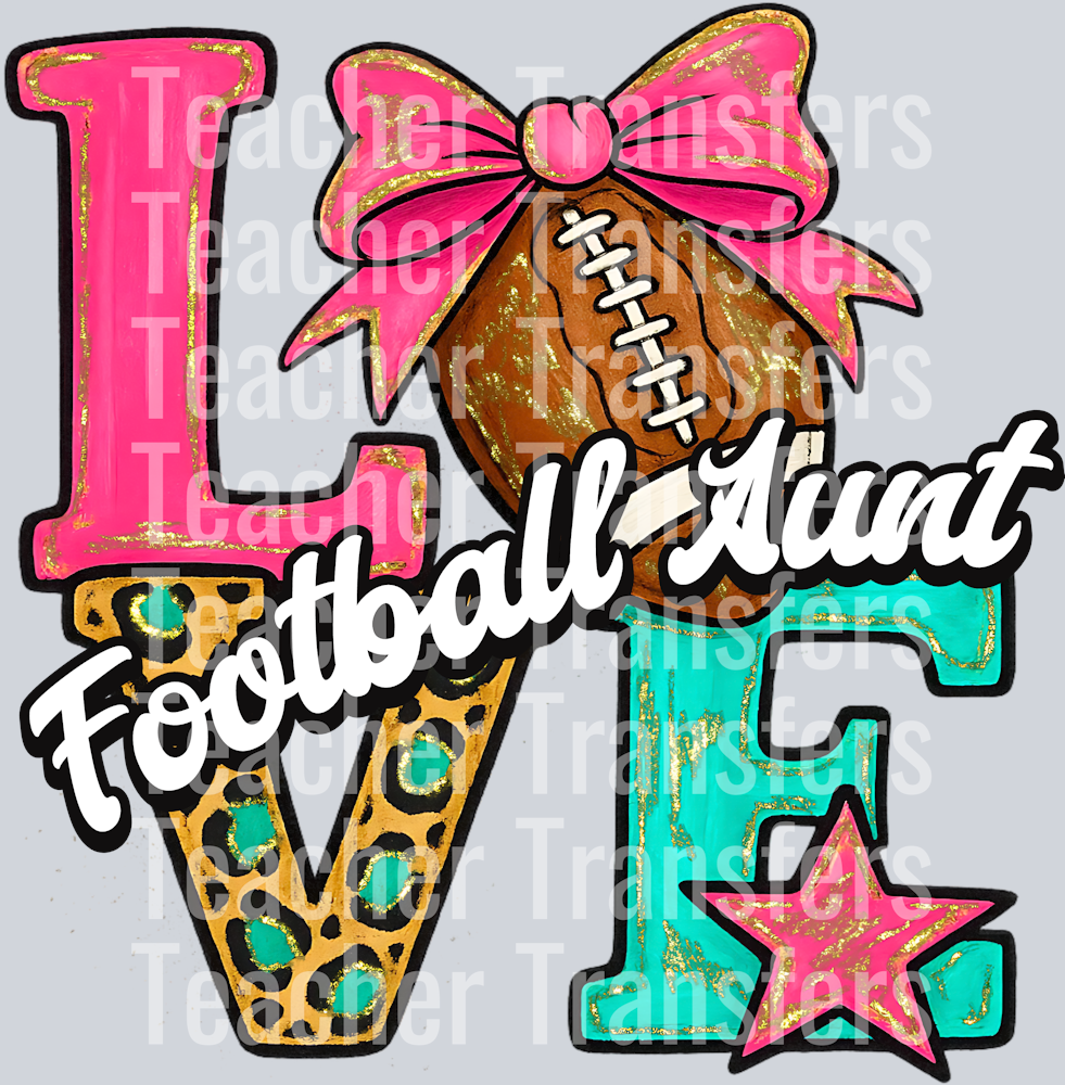 Love Football Aunt HWDS