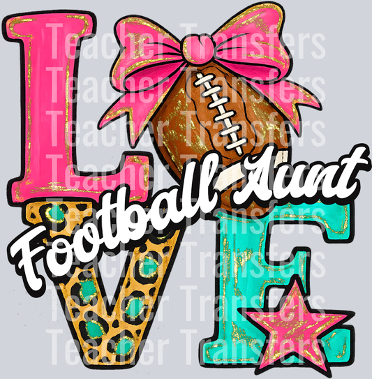 Love Football Aunt HWDS